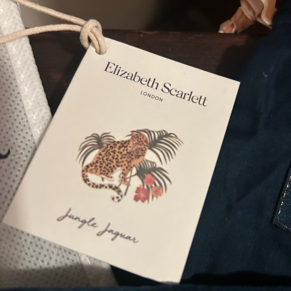 Elizabeth Scarlett Navy Blue Embroidered Face Mask - Picture 3 of 4